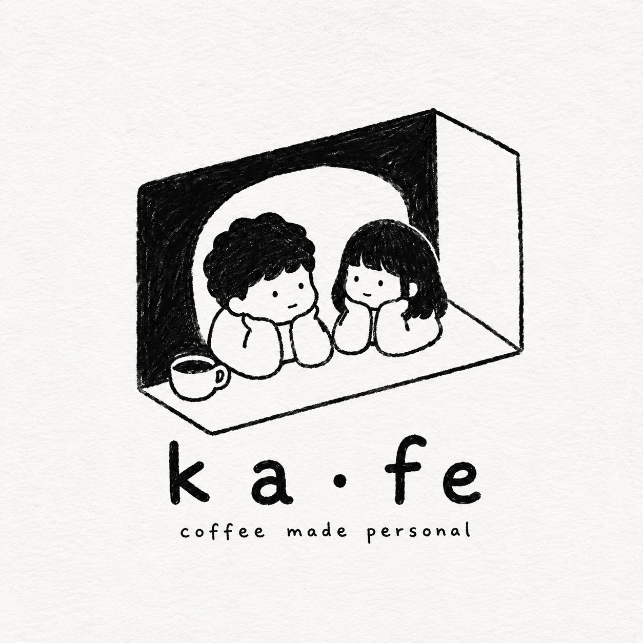 ka fe — two people at a coffee counter, one pouring pour-over coffee